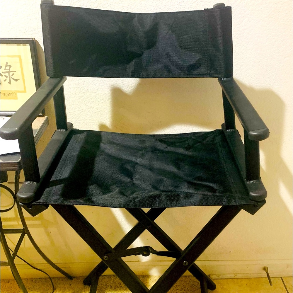 Professional makeup artist chair.